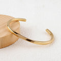 Waterproof C-shaped Twisted Open Bangle&Bracelet for Women Classic OL Style Couple Bangle Fashion Party Jewelry Gifts